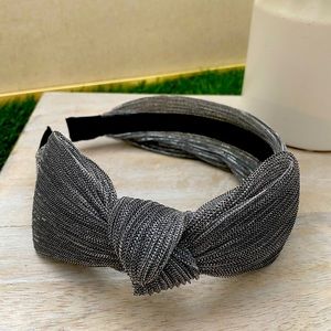 Mesh ribbon head band (Platinum)